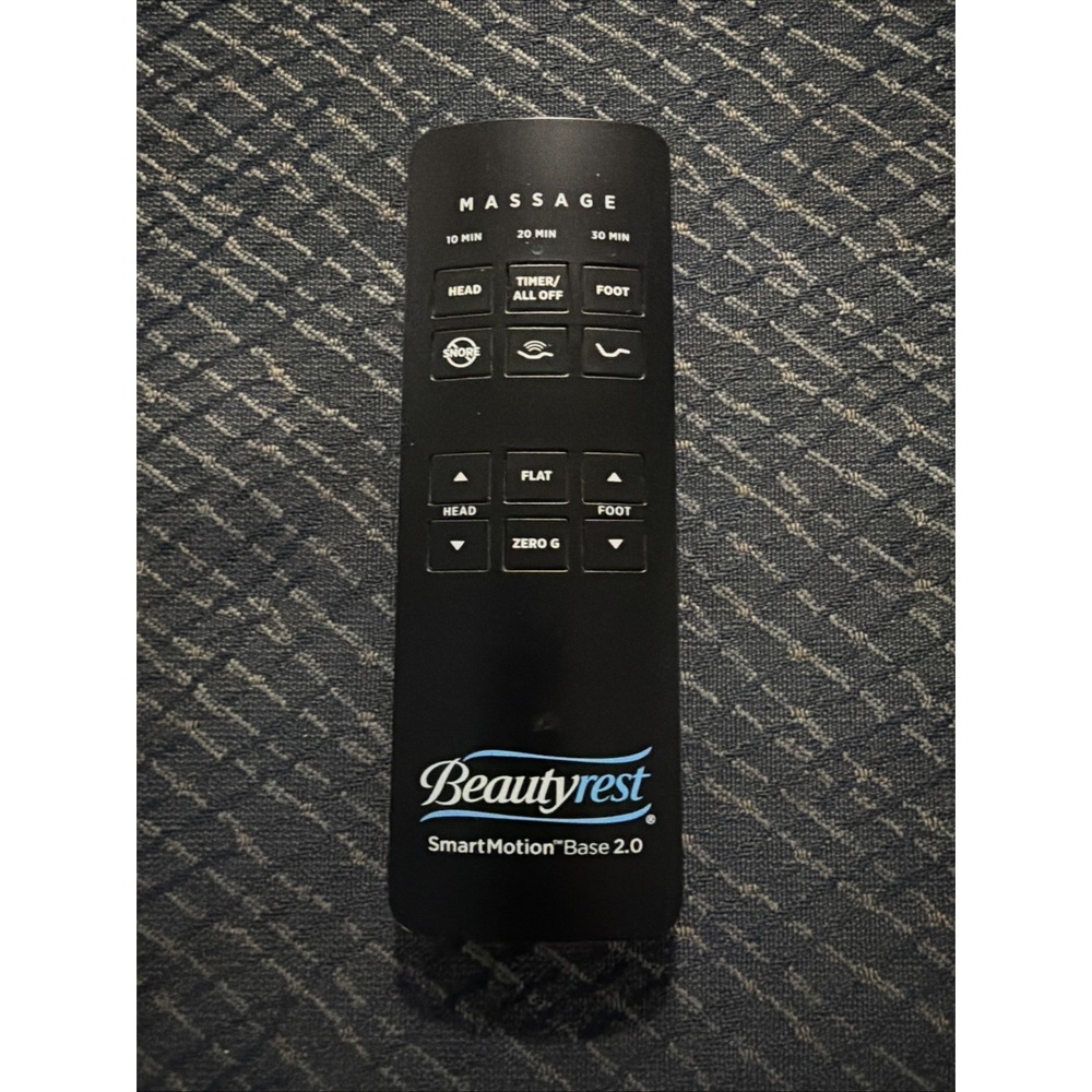 Beautyrest SmartMotion Base 2.0 Remote Control RF258B  Massage & Snore OEM